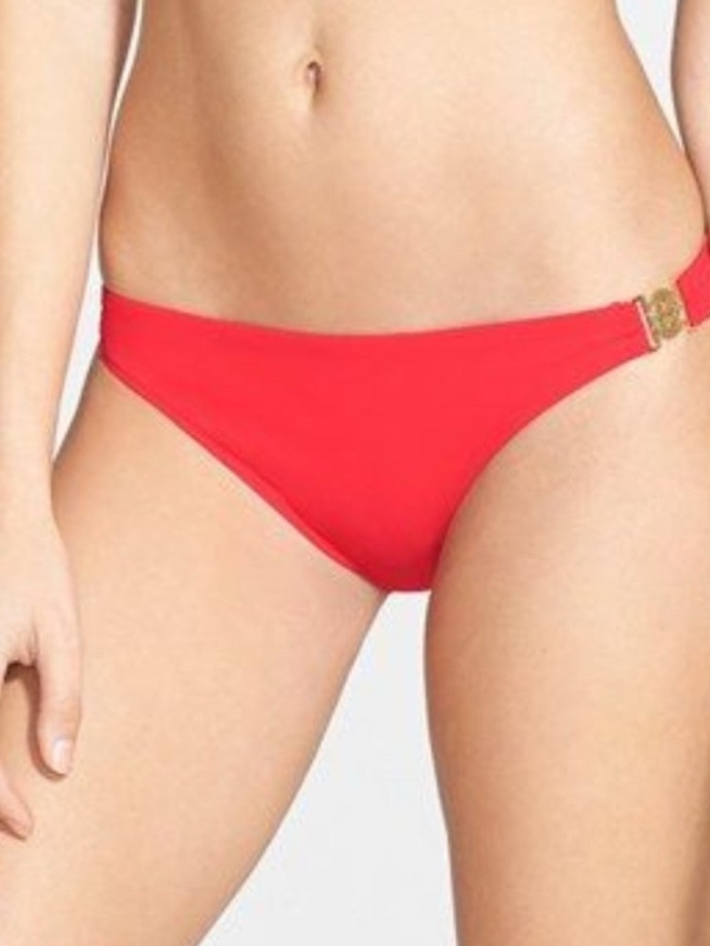 Tory Burch Miller Bikini Bottom Poppy Red Large